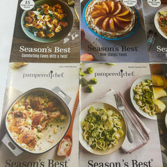 Pampered Chef Season’s Best Recipe Book Bundle of 12 Cookbooks Kitchen Cooking