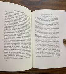 Autobiography of Benjamin Franklin 1951 from Manuscripts HC SC Sandglass Heritag