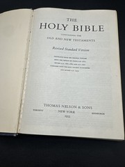 THE HOLY BIBLE RSV 1952 vintage Thomas Nelson Revised Standard Version