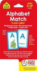School Zone Alphabet Match Flash Cards: 56 Cards, Preschool, Kindergarten,…