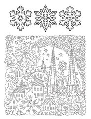SnowFlakes are Falling Coloring Book All Ages 108 Pages 8.5 x 11 for All Ages