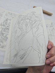 ACG Anime Coloring Book – 24 Loose Pages Color Pencil or Artist Choice SEE PICS