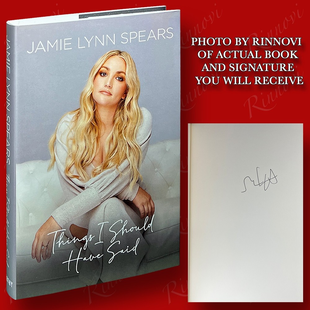 Things I Should Have Said SIGNED Jamie Lynn Spears (2022,HC,1st/1st) BRAND NEW