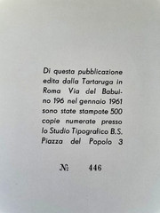 Cy Twombly e Una Parafrasi, by Emilio Villa, 446 of 500 copies. 24 pages plates
