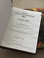 KJV Dake Annotated Reference Bible, Red Letter, Large Print Black Bonded Leather
