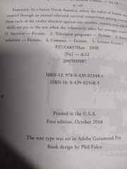 Suzanne Collins / The Hunger Games / 2008 1ST PRINT HBDJ / Oct-2008