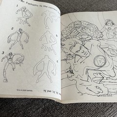 Jumbo Coloring Book Marvel Fantastic Four 2005 400 Pages Activity VTG