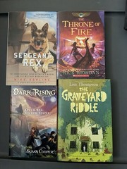 Sergeant Rex, Throne of Fire, Over Sea Under Stone & Graveyard Riddle Scholastic
