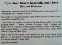 Braves Heroes by Carroll Conklin Remembering the Milwaukee Braves of 1960’s, MLB