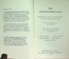 The After-Summer Seed William Morris Sigurd the Volsung Society 1978 Hollow HC