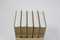 Holy Bible ESV Placed Gideons English Standard Version Hardcover 2013 Gold New