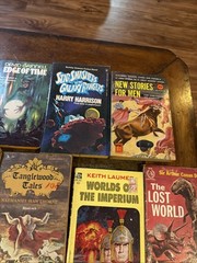 Lot Of 16 1970s 1960s 1950s Sci Fi Books Hawthorne, Grinnel, Harrison, Heinlein