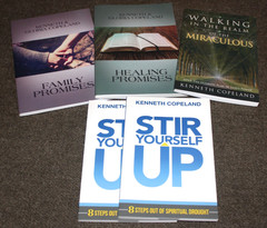 Lot (5) Kenneth Copeland Books – Healing/Family Promises, Stir Yourself, etc NEW