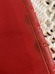 VTG RED PLASTIC COVER New Testament Bible ZONDERVAN Pocket Version KJV 4″X 2.75″