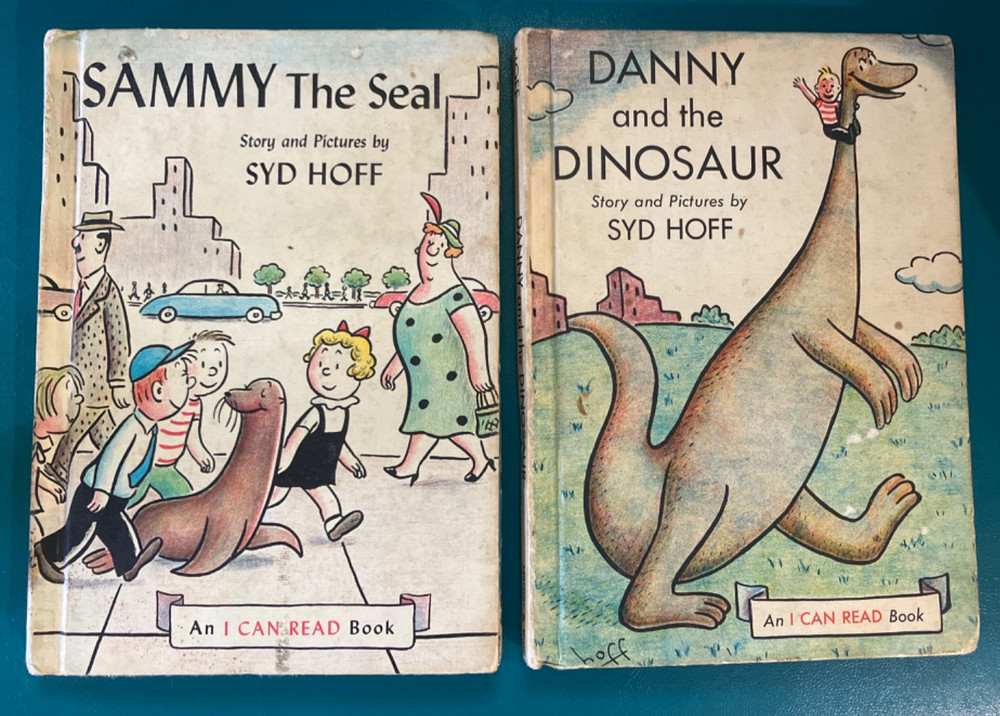 Syd Hoff Book Lot („Danny The Dinosaur” & „Sammy The Seal”) 1958 & 1959 HC