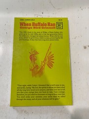 Act Ser.: When Buffalo Ran by Ruth Johnston and George Bird Grinnell (Paperback)