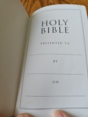 Holy BIBLE NIV Thinline Black Bonded Leather Zondervan 2002