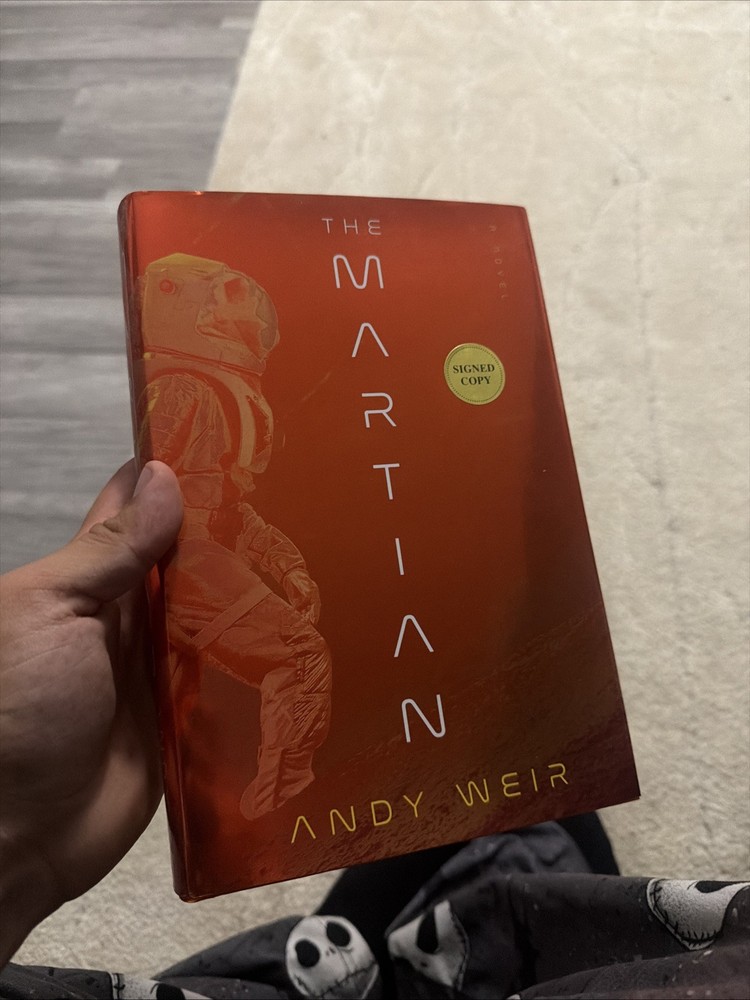 Signed Andy Weir Book The Martian Deluxe US Edition AUTOGRAPHED AUTOGRAPH New