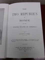 Two Republics by Alonzo Trévier 1850-1923 Jones (1891, Hardcover)