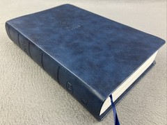 KJV Reference Bible Thomas Nelson Giant Print Red Letter Navy Leathersoft