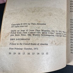 Vintage 1971 Original Edition 2150 A.D. by Thea Alexander Paperback Future Novel