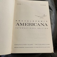 Encyclopedia Americana – International Edition 30 Volume Set Hardcover Vtg 1966