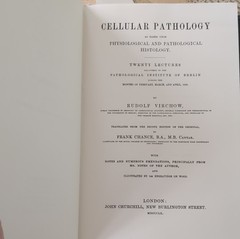 Cellular Pathology by Rudolph Virchow Hardcover Classics of Medicine Library Sp…
