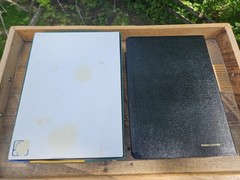 VG! Boxed Classic 1996c. NLT Life Application Study Bible Black Bonded Leather