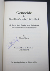 Genocide in Satellite Croatia, 1941–1945 by Edmond Paris, 2nd Edition