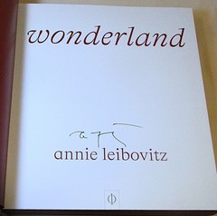 SIGNED Wonderland by Annie Leibovitz First Edition SIGNED on Title Page