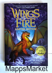 SIGNED The Dragonet Prophecy (Wings of Fire 1) Tui T. Sutherland LIMITED EDITION
