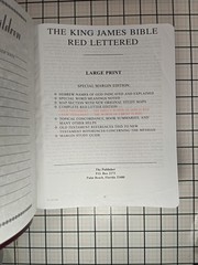 Word of God KJV Bible(Maroon) Large Print Easy Reading Margin Edition Red Letter