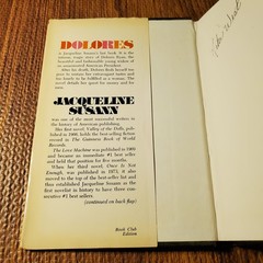 Dolores Jacqueline Susann 1976 Book Club Edition Fiction William Morrow