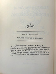 Mastering the Art of French Cooking | Julia Child | Knopf | 1961 | Book Club Ed.