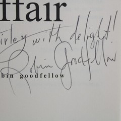SIGNED THE BUTTERFLY AFFAIR By Robin Goodfellow Paperback Book 2014 Good Copy