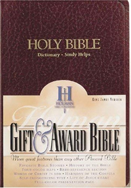 KJV Gift and Award Bible, Burgundy Imitation Leather Leather