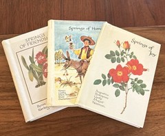 Vintage “Springs” Gift Book Lot (3) Joy Humor Friendship Decorative Hardcover