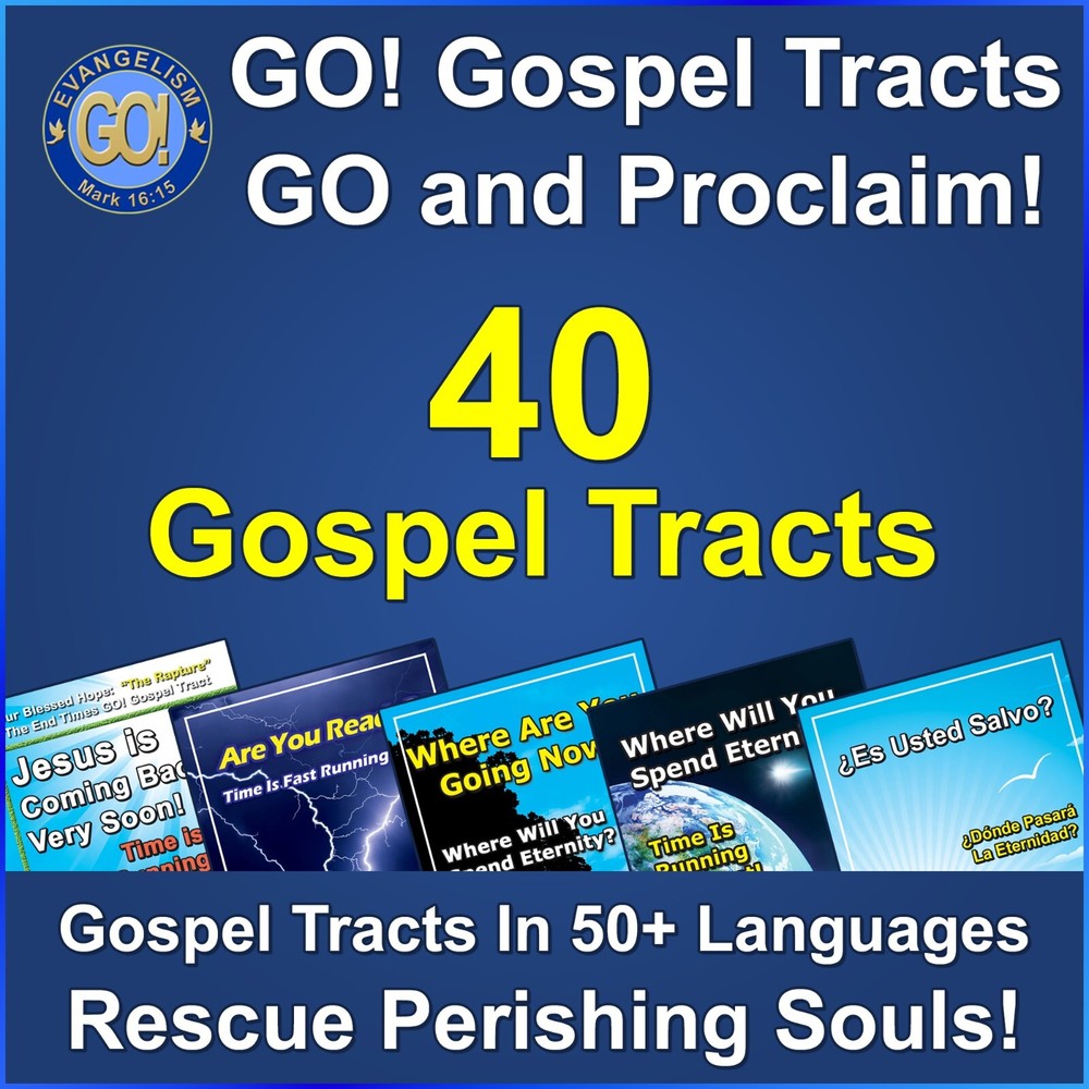 40 Gospel Tracts in Various Languages
