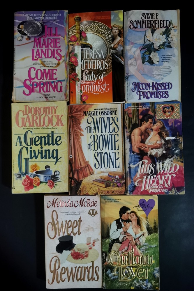 Lot Of 8 Historical Romance Novels 1990’s Vintage Paperback