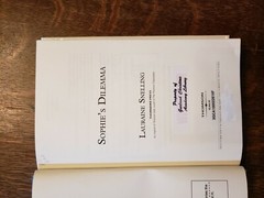 „SOPHIE’S DILEMMA” Lauraine Snelling, 2008 1s Edition Hardcover Collectible