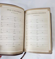 Holy Bible NIV Brown Leathersoft Cover Book Gold Gilded Page Edges