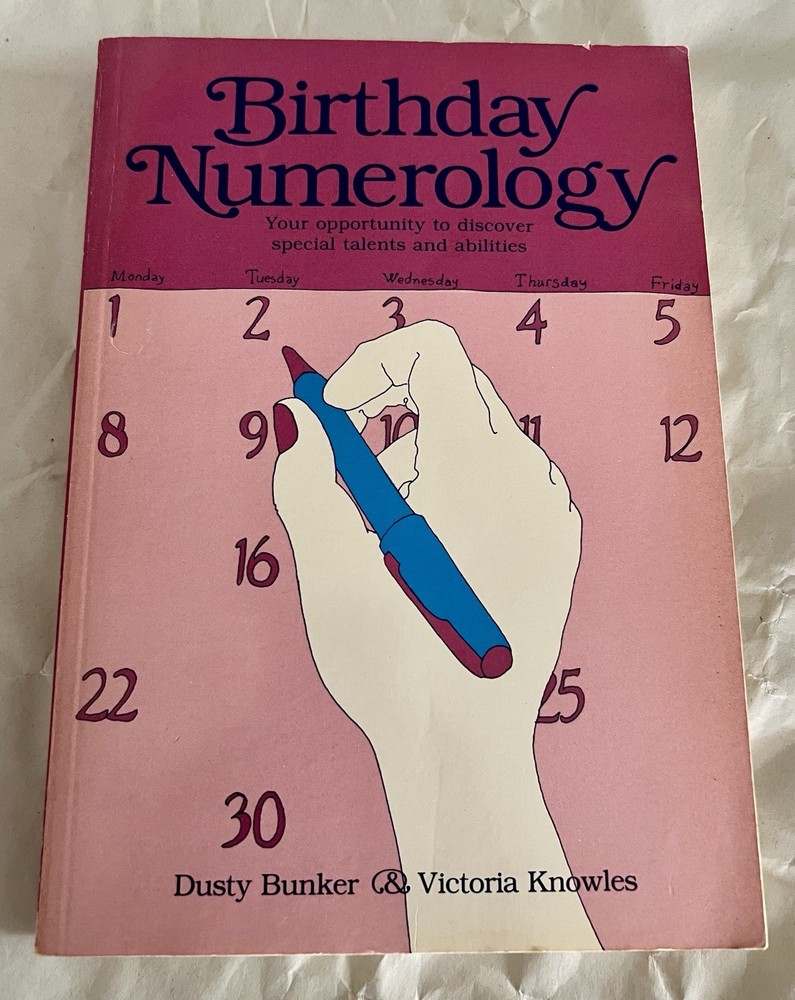 1982 Birthday Numerology Dusty Bunker Victoria Knowles Softcover Book