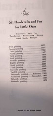 261 Hand-crafts and Fun for Little Ones prepared by Eleanor Doan, 16th Printing