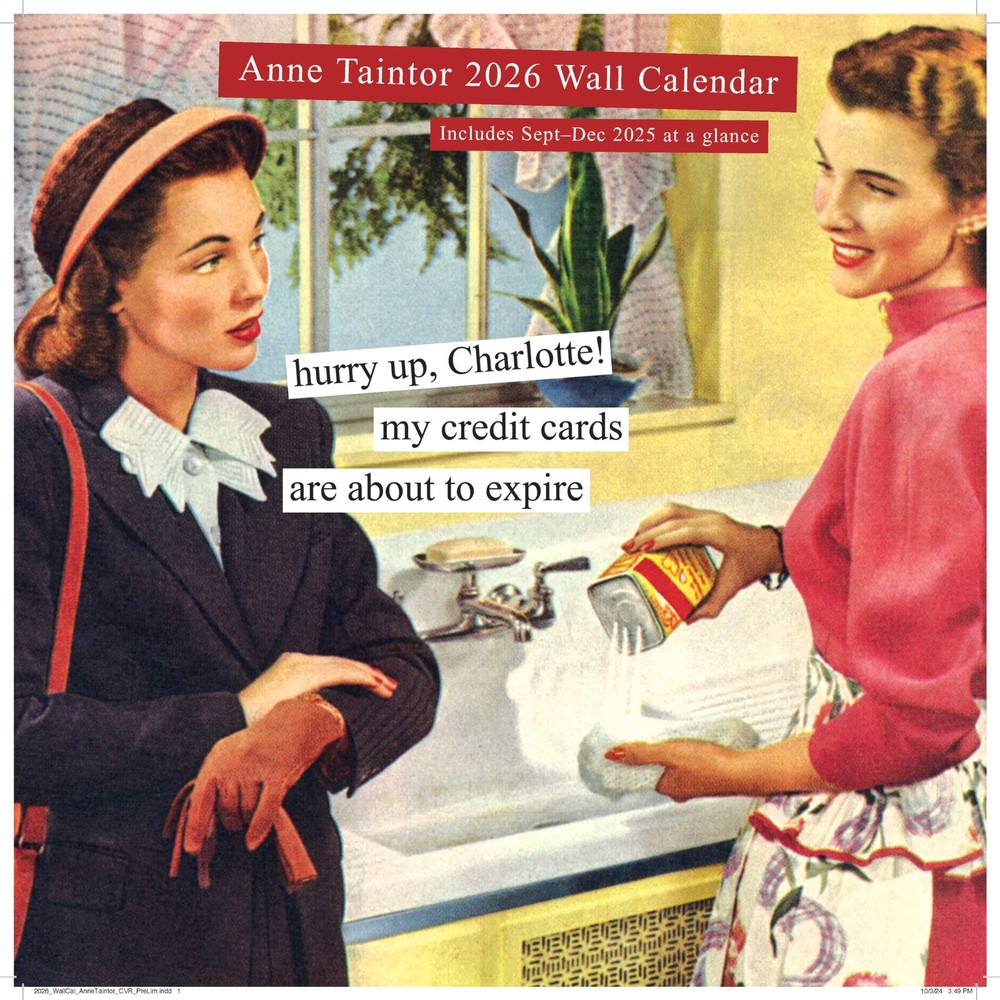 Anne Taintor 2026 Wall Calendar Multi