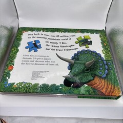 Jigsaw Dinosaurs by Anne Sharp. (2000, Hardcover) jigsaw puzzles in a book form