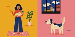 Dog’s First Baby: A Board Book (Dog and Cat’s First), Nelson, Natalie, Very Good
