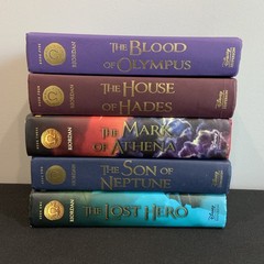 The Heroes of Olympus Rick Riordan Complete Series Book Set 1-5 Hardcover