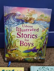 Usborne Hardcover Book Lot: Illustrated Stories For Boys 10 Minute Stories