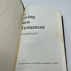 Living New Testament Paraphrased Hand-Grained Morocco Leather Lined 1967 Tyndale