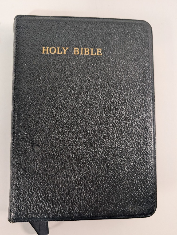 Cambridge Cameo Holy Bible KJV French Morocco Leather India Paper Vintage 1972